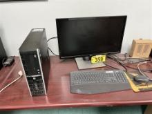 HP COMPAQ PC W/ DELL 24” MONITOR, KEYBOARD & MOUSE