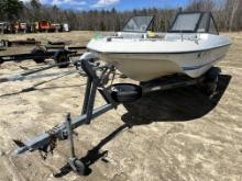 1976 CATALINA BOAT W/ EVINRUDE 55HP OUTBOARD MOTOR, S/N: STM14018M79A