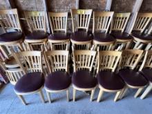 BID PRICE X 8 - (8) EMPIRE STATE CHAIR CO. PADDED DINING CHAIRS
