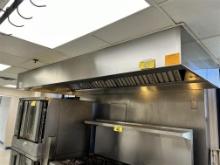 KEES KS-100 10' 4'X24" STAINLESS STEEL HOOD, MAKEUP AIR, EXHAUST FAN, BADGER RC-4GS FIRE SUPRESSION