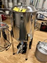 SS BREWTECH 304 S/S CONICAL FERMENTER, 17-GAL. W/ NEOPRENE JACKET, HERMS COIL