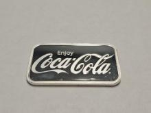 Coca-Cola 1oz Silver Art Bar