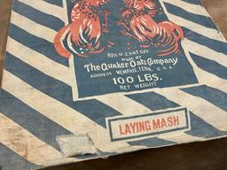 Ful-O-Pep Laying Mash Cloth Bag Made by Quaker Oats of Memphis