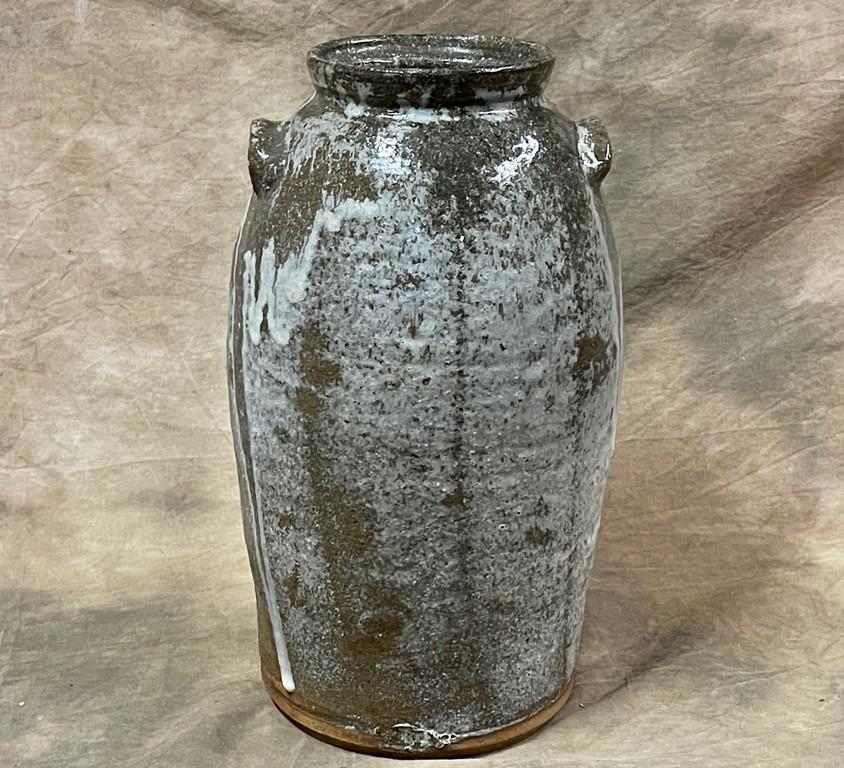 Three Gallon Catawba Valley Jar with White Drip Glaze