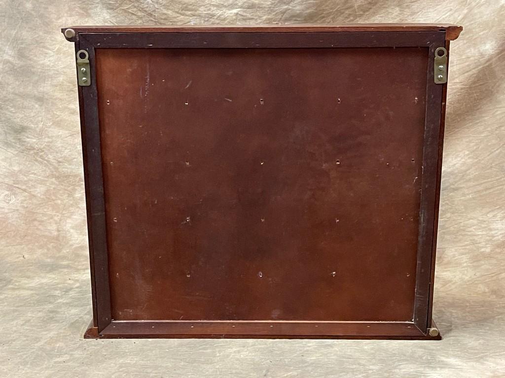 Vintage Wooden Wall Shelf for Displaying Miniatures