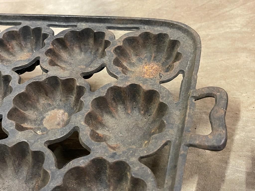 Antique Cast Iron Muffin Pan