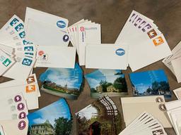 Over 250 Post Paid Or Stamped Postal Cards Or Envelopes Plus 1950's Newton/Conover Postcards
