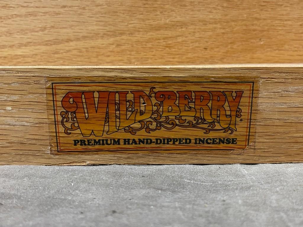 Vintage Oak "Wild Berry Incense" Store Shelf