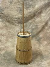 Old Wooden Butter Churn