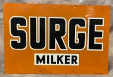 Painted Metal Surge Milker Advertising Sign