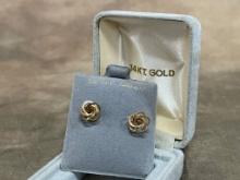 14 K Gold Pair Earrings