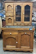 Antique Oak Hoosier/Dry sink Cabinet