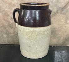 Large Crock Two-Tones (Brown and Beige) #8