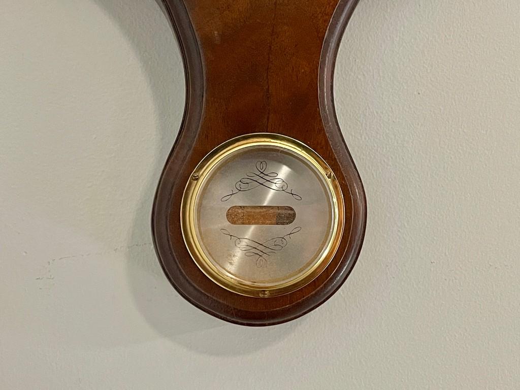 German Wall Barometer, Thermometer and Clock Combination