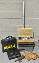 Miscellaneous Tool box, Square & Leather Tool Belts