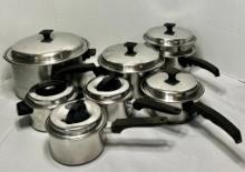 Set Of 7 Flavor Seal Stainless Cookware