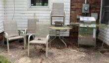 Patio Furniture and Grill