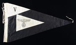 WWII GERMAN POLICE DIVISIONAL PENNANT.