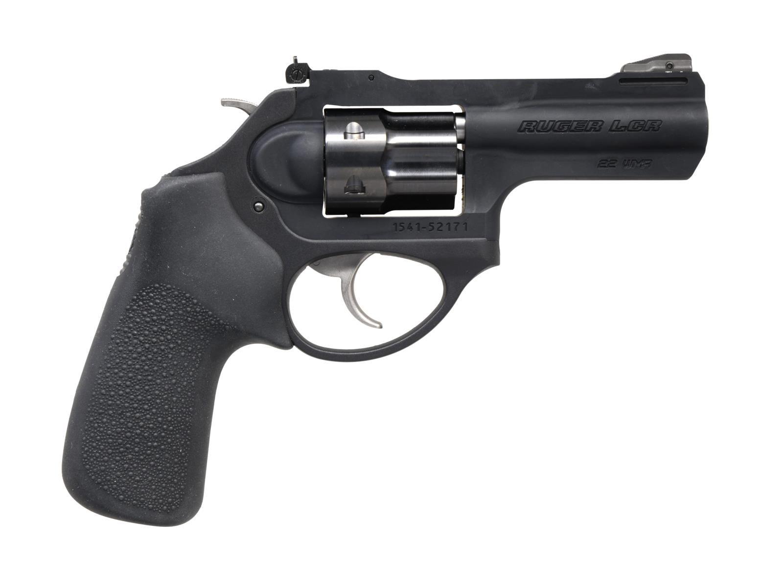 RUGER 22 MAG. MODEL LCR DOUBLE ACTION REVOLVER.