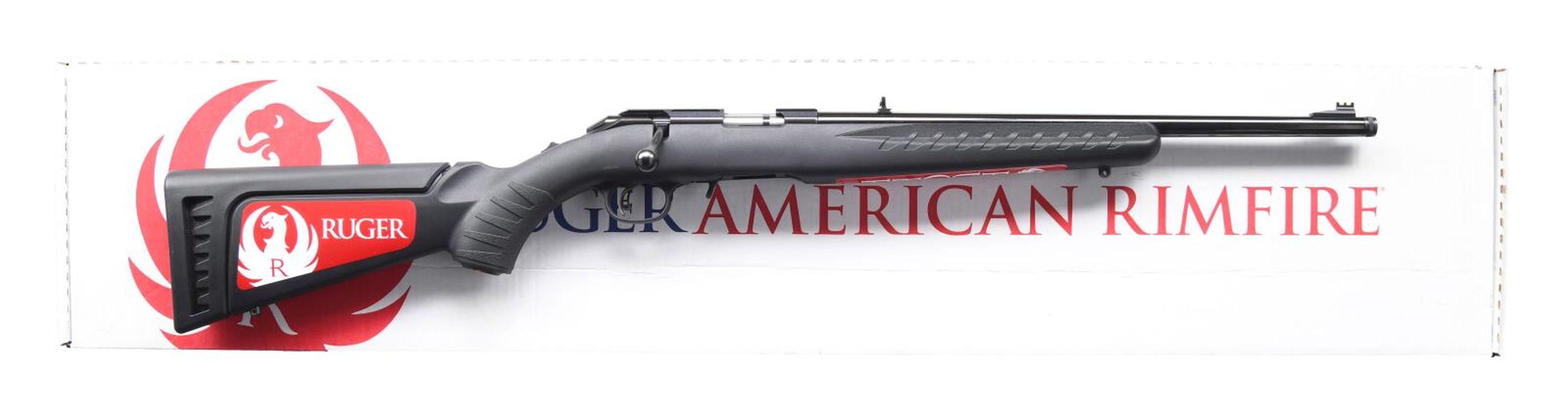 RUGER 17 HMR AMERICAN RIMFIRE BOLT ACTION RIFLE.