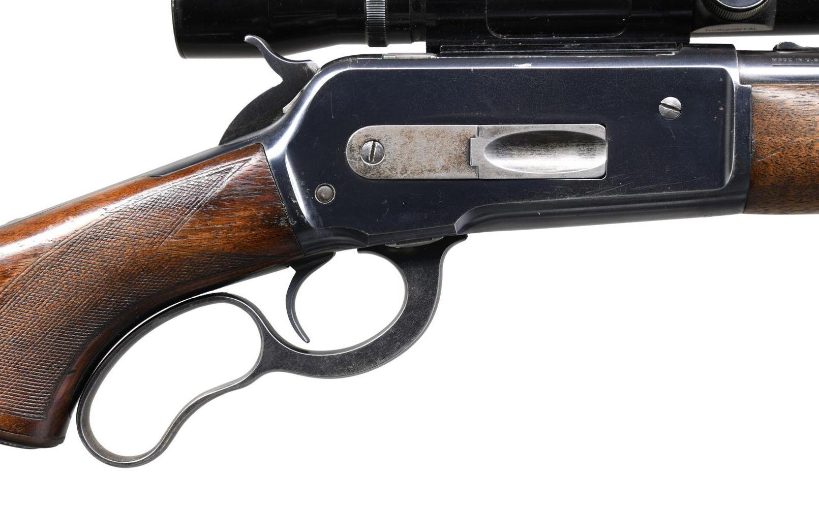 VERY EARLY WINCHESTER MODEL 71 LEVER ACTION RIFLE.