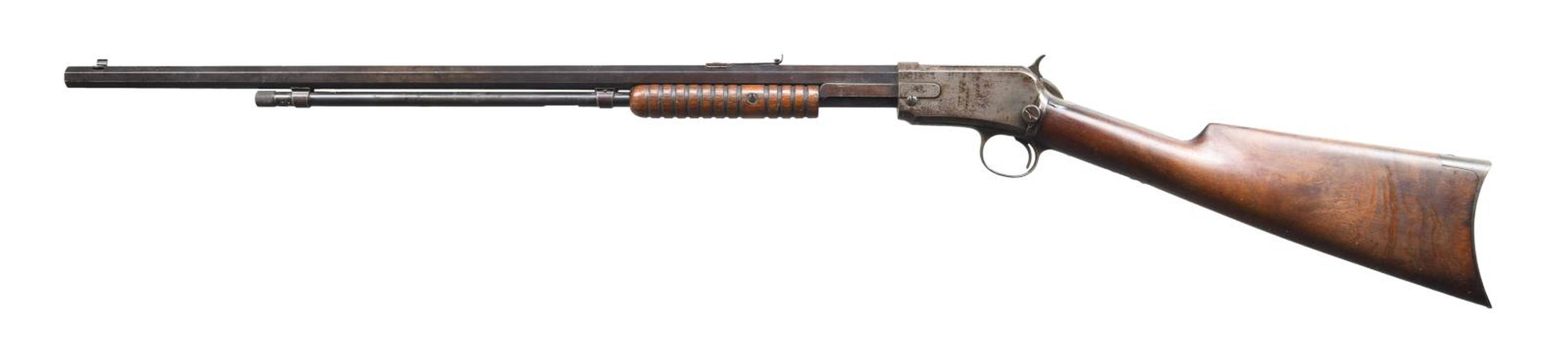 WINCHESTER EARLY 2ND MODEL 1890 PUMP RIFLE.