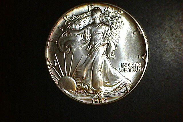 1988 1 oz. Silver American Eagle BU