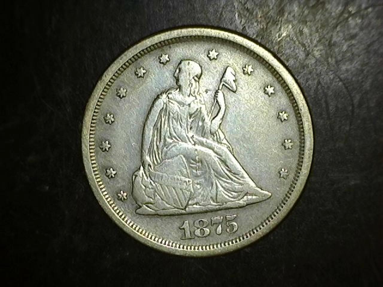 1875-S Twenty Cents F+