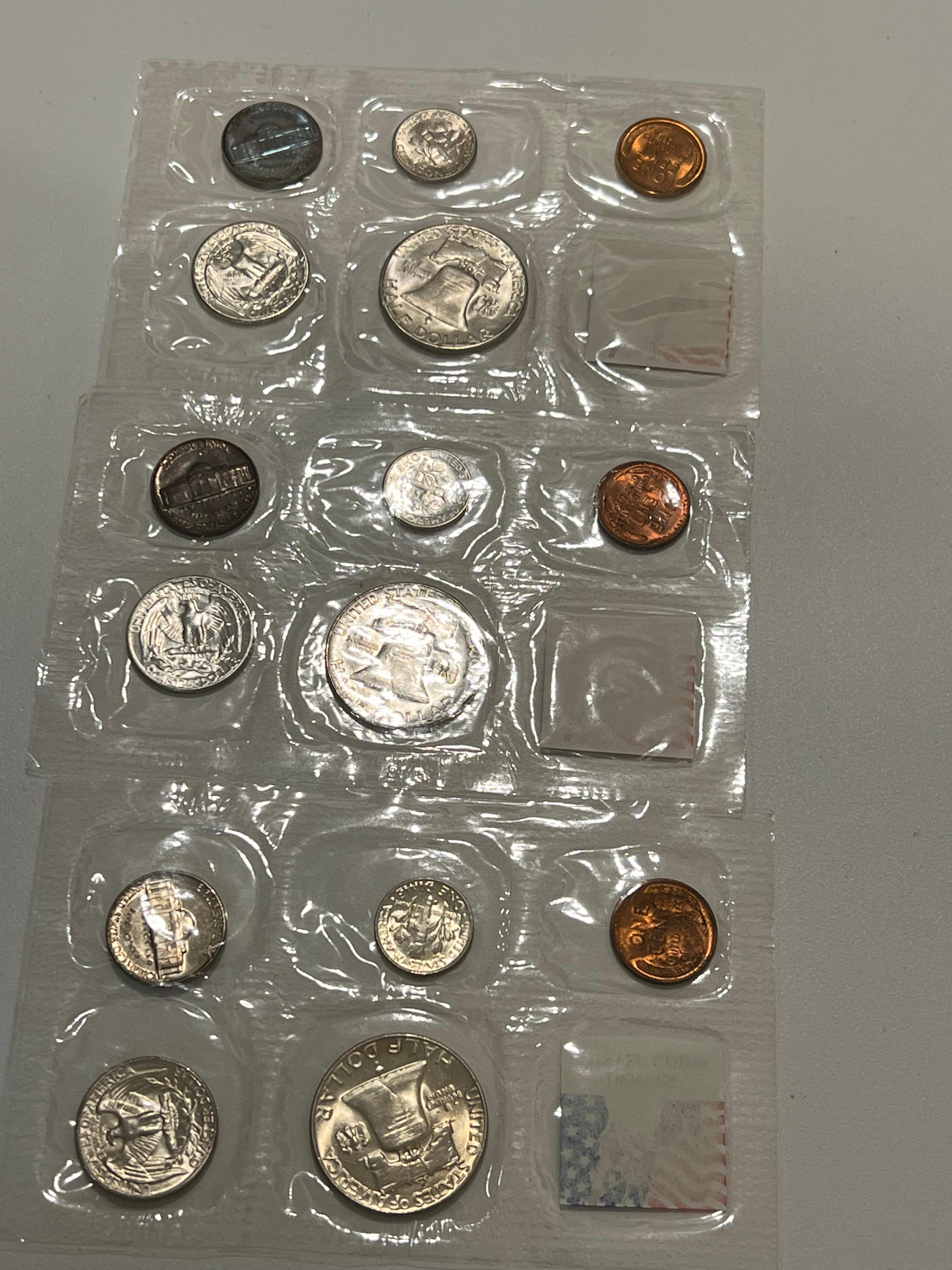 1954 p-d-s Mint Set 15 coins BU