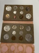 1957 p+d Double Mint Set includes 20 coins original packaging