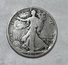 1916 D Walking Liberty Half Dollar VG