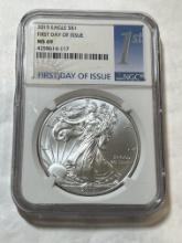 2015 1 oz. Silver American Eagle $1 MS 69 NGC First Day of Issue
