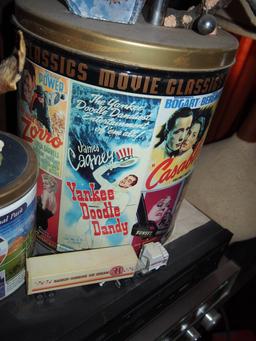 Classic movie popcorn tin