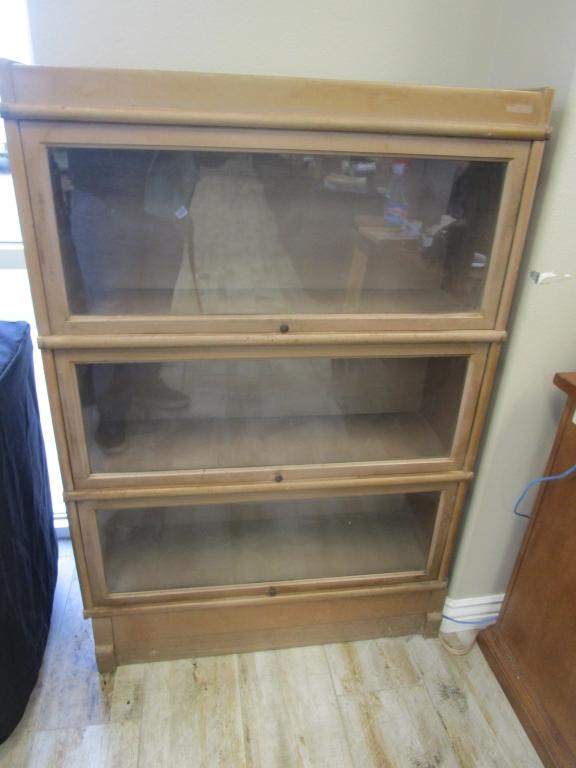 VTG Wood and Glass Lawyers Cabinet