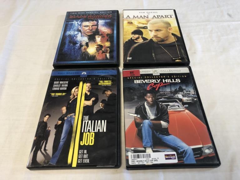 Lot of 12 Action DVD Movies-Bourne, Blade Runner