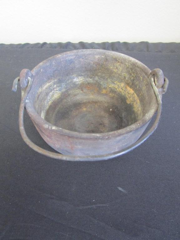 Vintage Pasco No 6 Cast Iron Smelting Pot Crucible