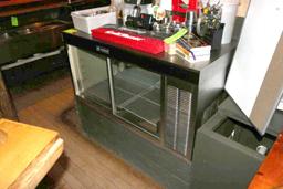 Delfield SS Counter Top Glass Door Refrigerated Merchandiser
