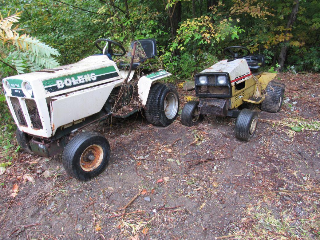 Bolens H12XL Garden Tractor & Sears LT/10E Garden Tractor