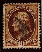(10) 1881-82, 1887 & 1888 US Stamps