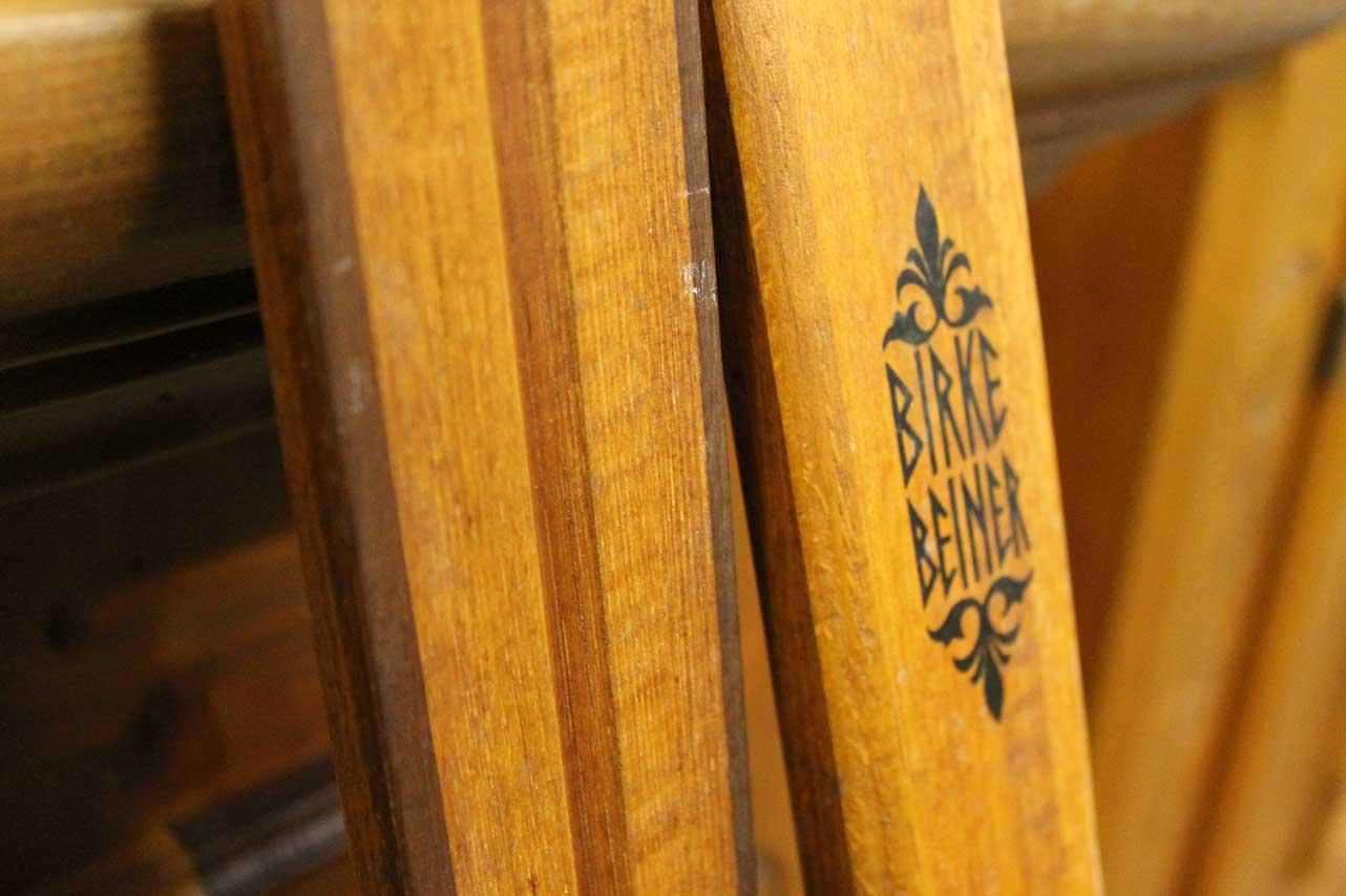Pair of Decorative Wood XC Skis