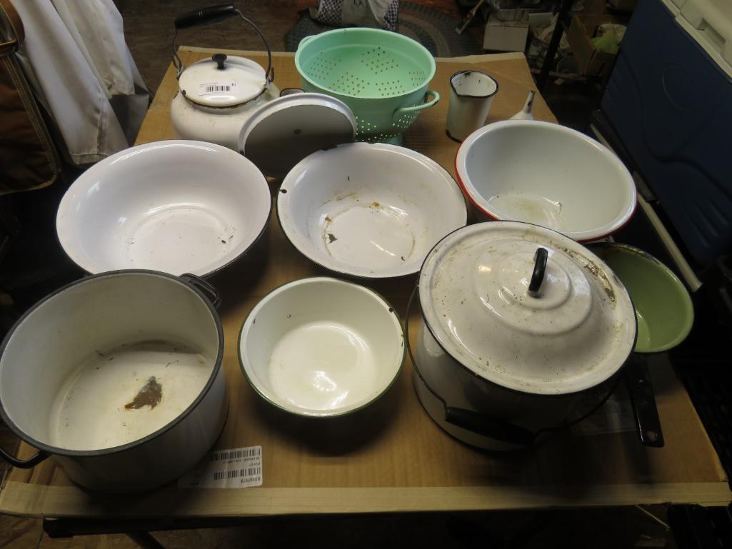 Asst. Vintage Enamel Cookware