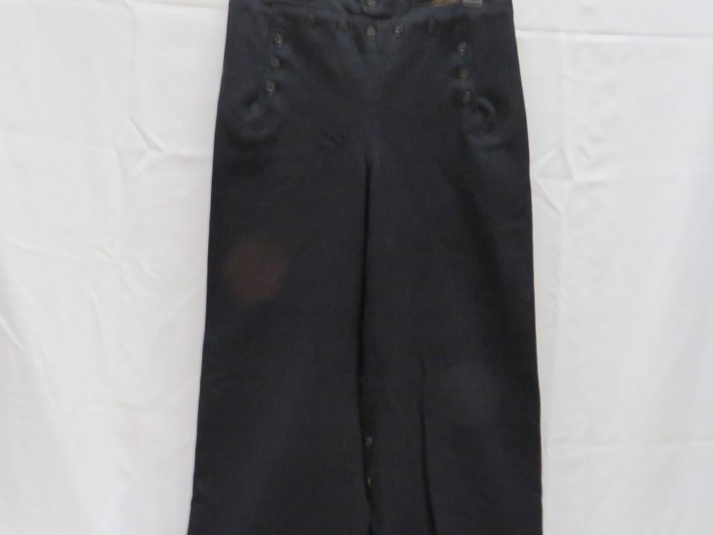 (2) Pair of Wool Naval Clothing Factory Pants