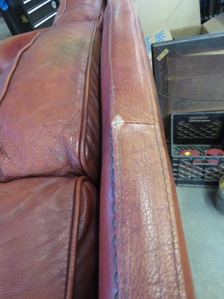 Stuffed Leather Sofa