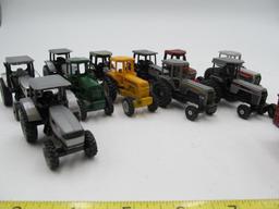 (12) Diecast Small Scale Tractors w/ Accessories
