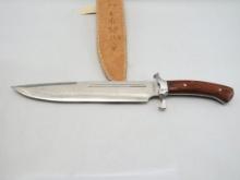 Ridge Runner Fixed Blade Knife with Hand Made Leather Sheath