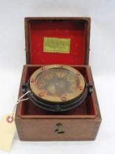 Vintage Wilcox, Crittenden & Co. Cased Maritime Ship's Compass