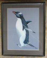Original Painting of Penguin by Peter Harrison