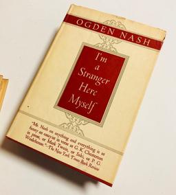 OGDEN NASH: Five Volumes (1945) with Dust Jaket