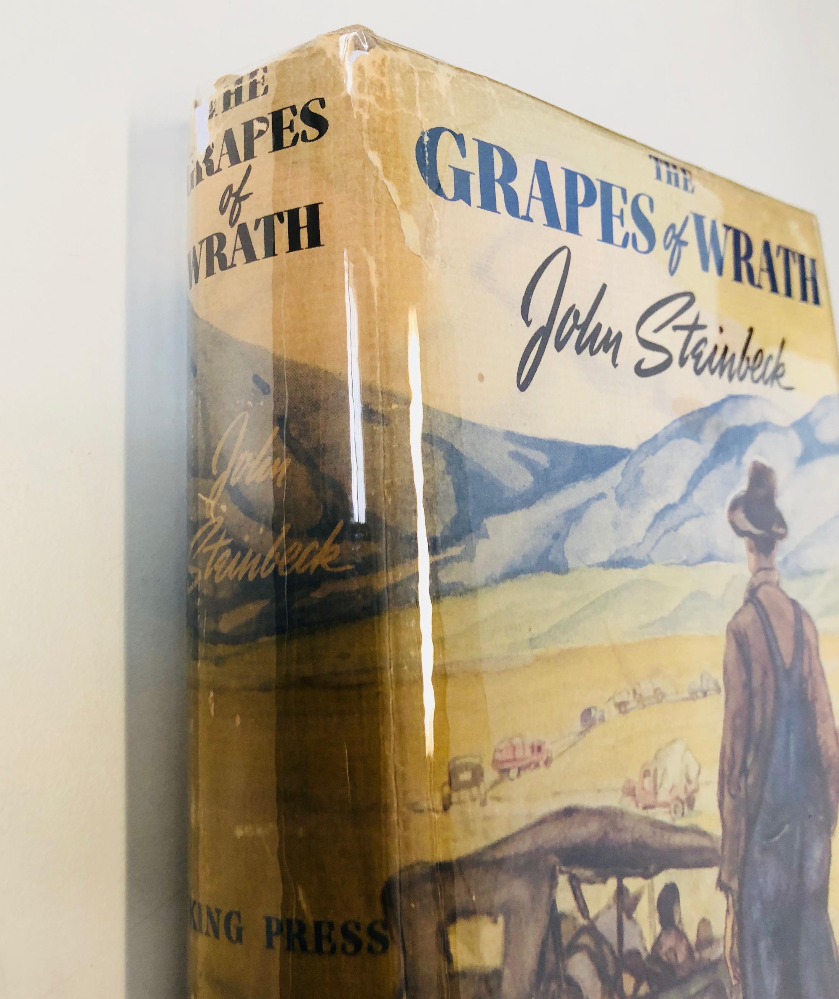 RARE GRAPES OF WRATH (1939) by John Steinbeck - First Edition - Early Printing