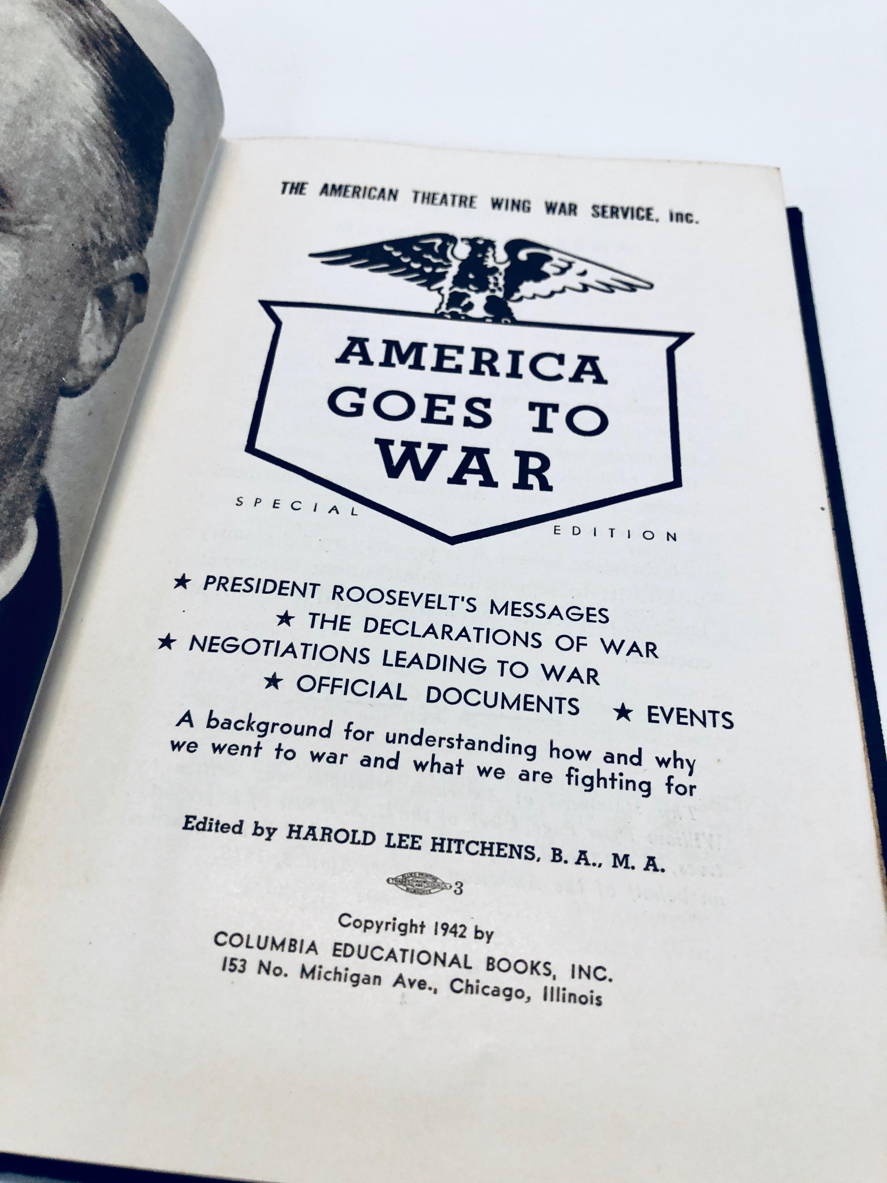 AMERICAN GOES TO WAR (1942) American Theatre Wing Service Booklet